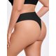 thumbnail image 3 of INSPIRE CHIC Mujeres Tangas Invisibles de Cintura Baja Tanga Sin Costuras Panty Cómodo Ropa Interior de Seda Helada 3X-Large Negro, 3 of 4