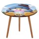 thumbnail image 1 of Tuxedo Sam theme Fitted Round Tablecloths Elastic Edged Table Covers Waterproof Table Cloth For Kitchen Holiday Party Tables Decor 150cm, 1 of 6
