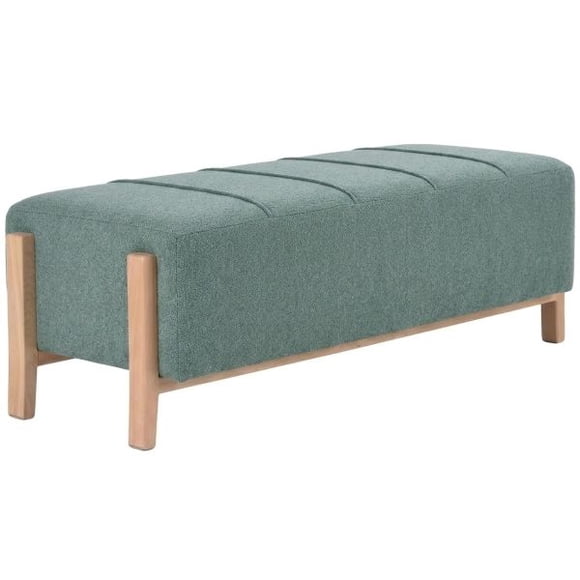 Banqueta Josefa, Menta, Con Zócalo de madera