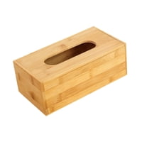 Magideal - Soporte De Servilletas De Caja De Pañuelos De Bambú, Caja De Tejido De Escritorio, Rectángulo De Dispensador De Tejido Para Cocina De La Oficina De Co L