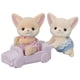 thumbnail image 1 of Figuras de muñecas Ternurines coleccionables Calico Critters Fennec Fox Twins, 1 of 3