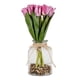 thumbnail image 1 of Tulipanes Rosados en Florero de Virio 30 cm, 1 of 1