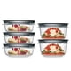 thumbnail image 1 of Juego de 10 recipientes Rubbermaid Premier para almacenamiento de alimentos, color gris, 1 of 6