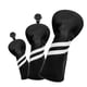 thumbnail image 3 of 3x Golf Wood Head Cover Headcover Con Protector De Etiqueta De Número Intercambiable Negro, 3 of 4