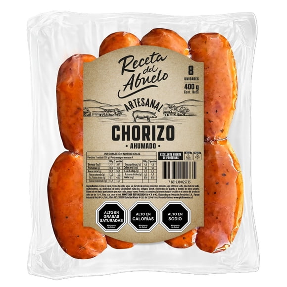 Chorizo Ahumado Artesanal, 400 g