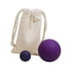 thumbnail image 5 of 2x Pelotas de masaje para fascitis, pelotas miofasciales con bolsa de almacenamiento para la espalda baja , PÚrpura Púrpura, 5 of 5