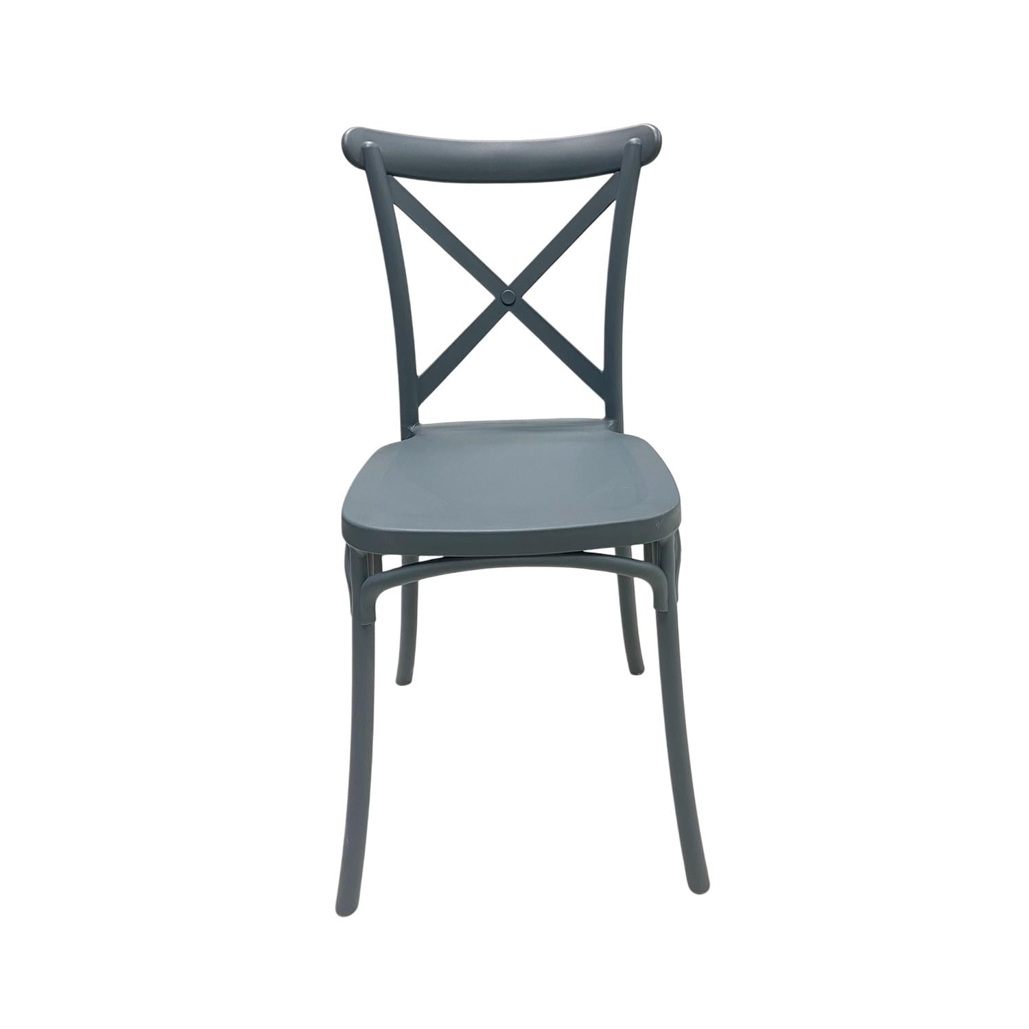 Silla Plástico Apilable Deco Copenhagen Azul Escandinavia Azul Único