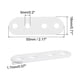 thumbnail image 2 of Uxcell paquete de 10 soportes rectos planos, placa de refuerzo de hierro de 55x5mm para reparación de muebles de madera, blanco, 2 of 5