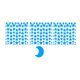 thumbnail image 3 of brillar en las estrellas oscuras - pegatina brillante # azul 138 estrellas, 66 puntos, 1 luna, 3 of 5