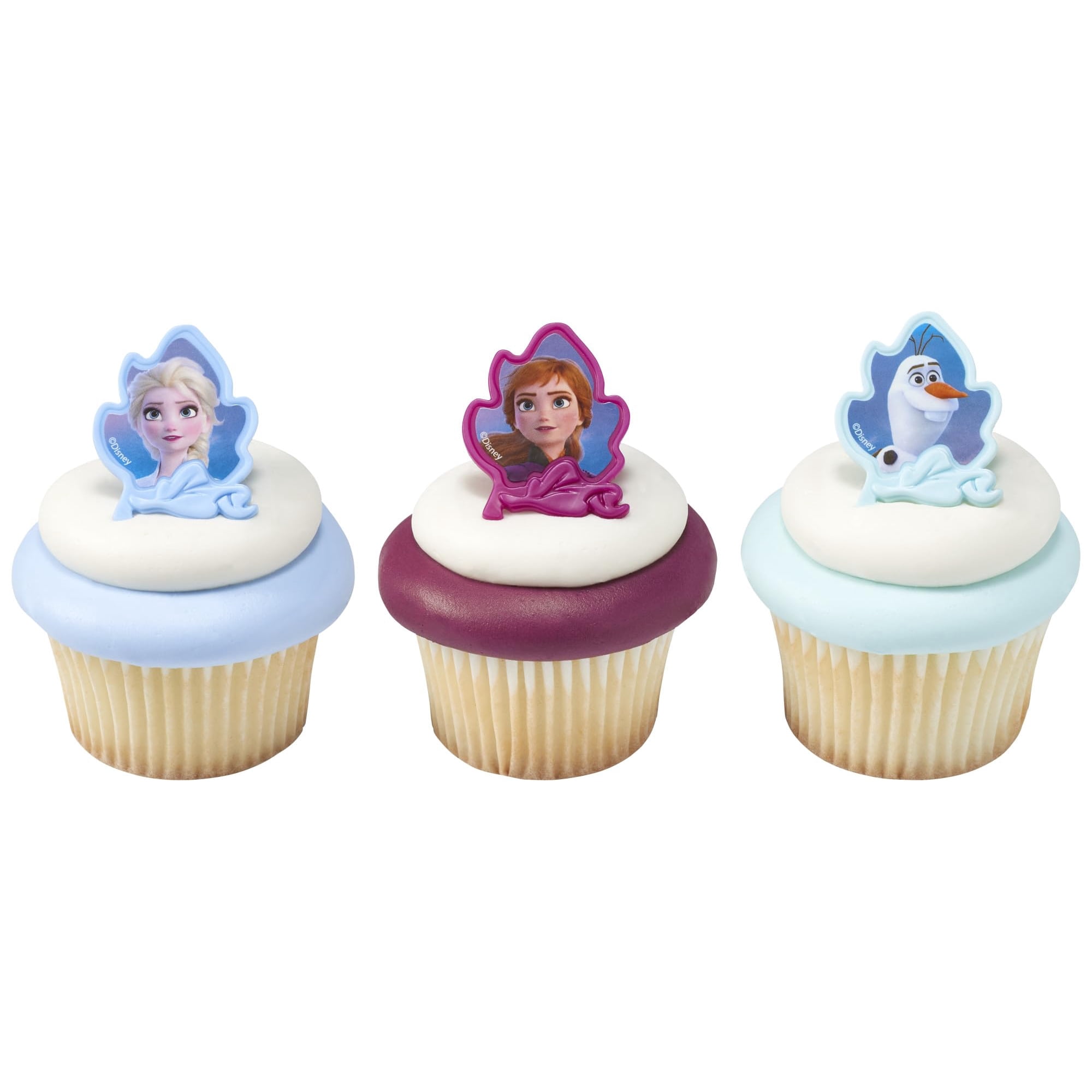 Anillos Decopac Frozen Ii Para Decoración De Magdalenas, Paquete De 24