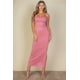 thumbnail image 1 of Vestido Largo Cruzado En La Espalda Y Abertura En El Muslo, 1 of 2
