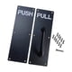 thumbnail image 1 of Tiradores De Puerta De Acero Inoxidable Tiradores Resistentes Para Hoteles Hogares Públicos Push Pull Negro, 1 of 5