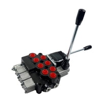 Magideal - Válvula Hidráulica De Doble Acción, Palanca De Alivio Ajustable, Manija, Por Resorte Para Modificaciones De Vehículos Especiales, Cargadores, 3 Carretes