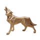 thumbnail image 3 of Estatuas De Lobo Escultura Colectiva Hogar Moderno Estatuilla Adorno Regalo Dorado, 3 of 5