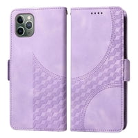 Carcasa Foxdock Iphone 11 Pro Max De Cuero Pu, Diseño Acolchado Clásico, Protección Contra Caídas Y Rayones