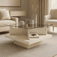 thumbnail image 3 of Mesa de Centro Cuadrada Vidrio Clear Beige, 3 of 6