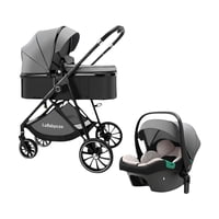 Coche Travel System Toldo 360°Gese Baby Gris Lubabycas