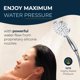 thumbnail image 4 of Cabezal de ducha portátil HammerHead Showers® ALL METAL 3-Spray, 4 of 9