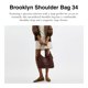 thumbnail image 3 of Bolsa de Hombro Coach Brooklyn 34 Cuero Natural Grano, 3 of 7