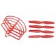 thumbnail image 3 of UAV Propeller Prop & Protective Cover Para MJX B5W F20 Bugs 5W RC Drone Rojo, 3 of 5