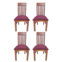 Koliat - Pack 4 Sillas Italia Caramelo Tapiz Burdeo