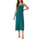 thumbnail image 2 of INSPIRE CHIC Vestido de Noche de Mujer de Rayón Suave sin Mangas con Tirantes Finos y Cuello Redondo para Primavera Verano en Casa Talla L Verde, 2 of 6