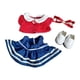 thumbnail image 1 of Ropa De Peluche Para Muñecas, Para Vestir Y Hacer Tú Mismo, Para Muñecas De 10 A 15 Cm, Conjunto De Zapatos Y Vestido De Dibujos Animados Cómodos, 1 of 3