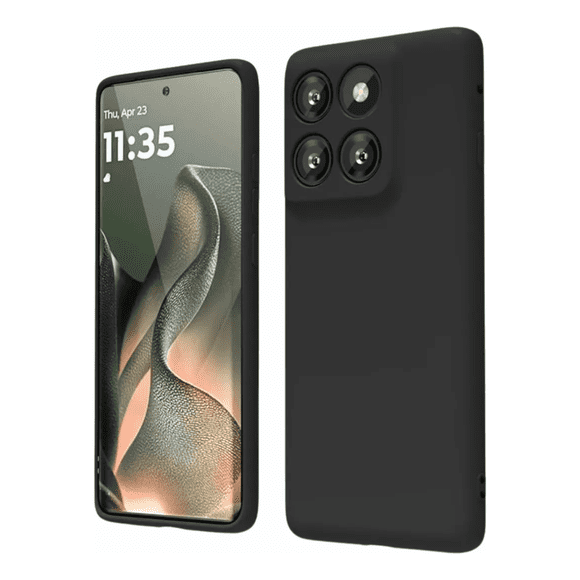Carcasa Silicona Negra Para Motorola Edge 70 Fusion