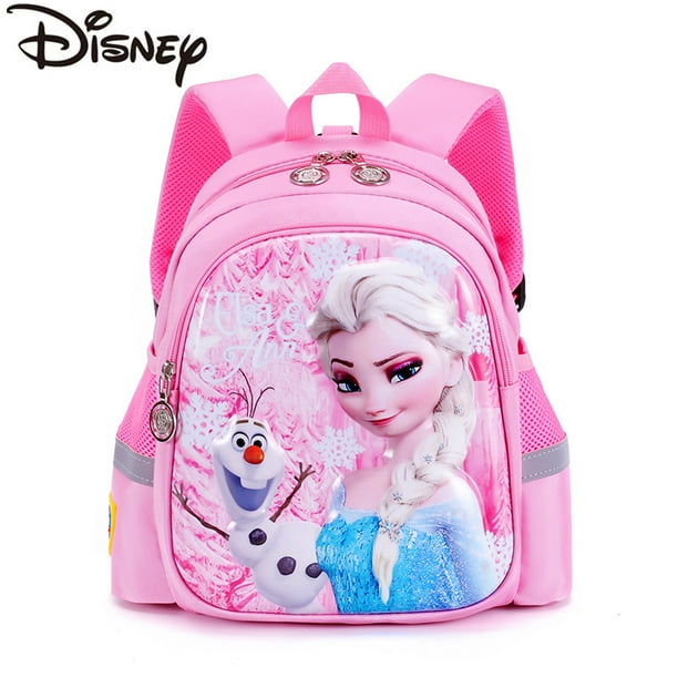 Disney 2023 New Kindergarten School Bag Cartoon Elsa Backpack Fashion Boy Girl Baby Kids Backpack Frozen 2 Travel Luggage Bag