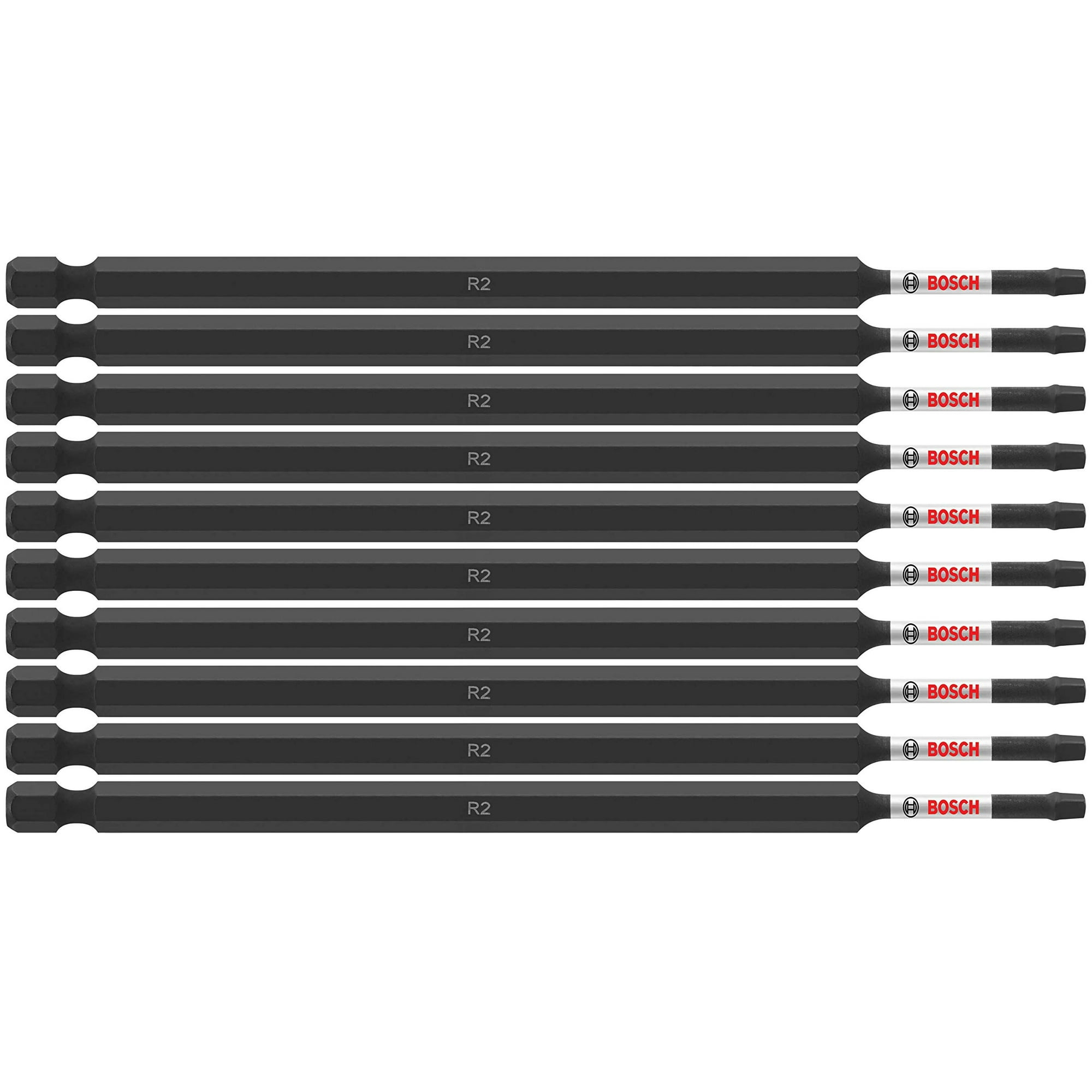 Brocas Eléctricas Para Atornillar Bosch Itsq26b, Paquete De 10 Unidades, 6 Cm, Cuadradas, #2