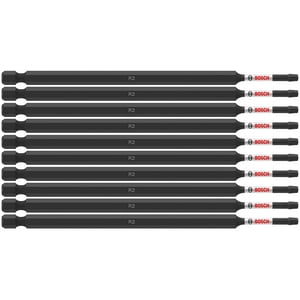 Brocas Eléctricas Para Atornillar Bosch Itsq26B, Paquete De 10 Unidades, 6 Cm, Cuadradas, #2