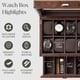 thumbnail image 5 of Caja de reloj TAWBURY de 8 ranuras con cajón para hombre de piel sintética, 5 of 9