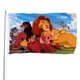 thumbnail image 1 of El Rey León Simba Bandera impresa con temática, regalo perfecto para fanáticos, amigos y familiares, y adecuada para actividades al aire libre e interiores, decoraciones de fiesta. 120*180CM, 1 of 6