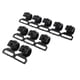 thumbnail image 1 of Clips Para Tienda De Campa?a, Accesorios Para Tienda De Campa?a Al Aire Libre, Abrazadera De Gancho, Color Negro, 2,5 Cm, 10 Uds., 1 of 3