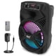 thumbnail image 1 of Altavoz PA Bluetooth portátil Pyle 8 300 W con luces LED, 1 of 7