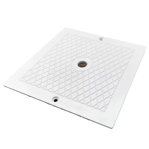 Tapa de skimmer de 10 pulgadas, cubierta de skimmer de piscina, blanco, fácil instalación Tapa de cubierta de recipiente de desechos de placa duradera