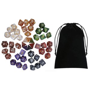 Magideal - Novedad, Dados Acrílicos, De Dados, De Familiar, Dados Poliédricos, Para Reuniones , Fiestas, Cafeterías, Bares,