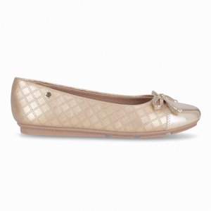 Ballerina Mujer Dorado/Charol Michelle Piccadilly