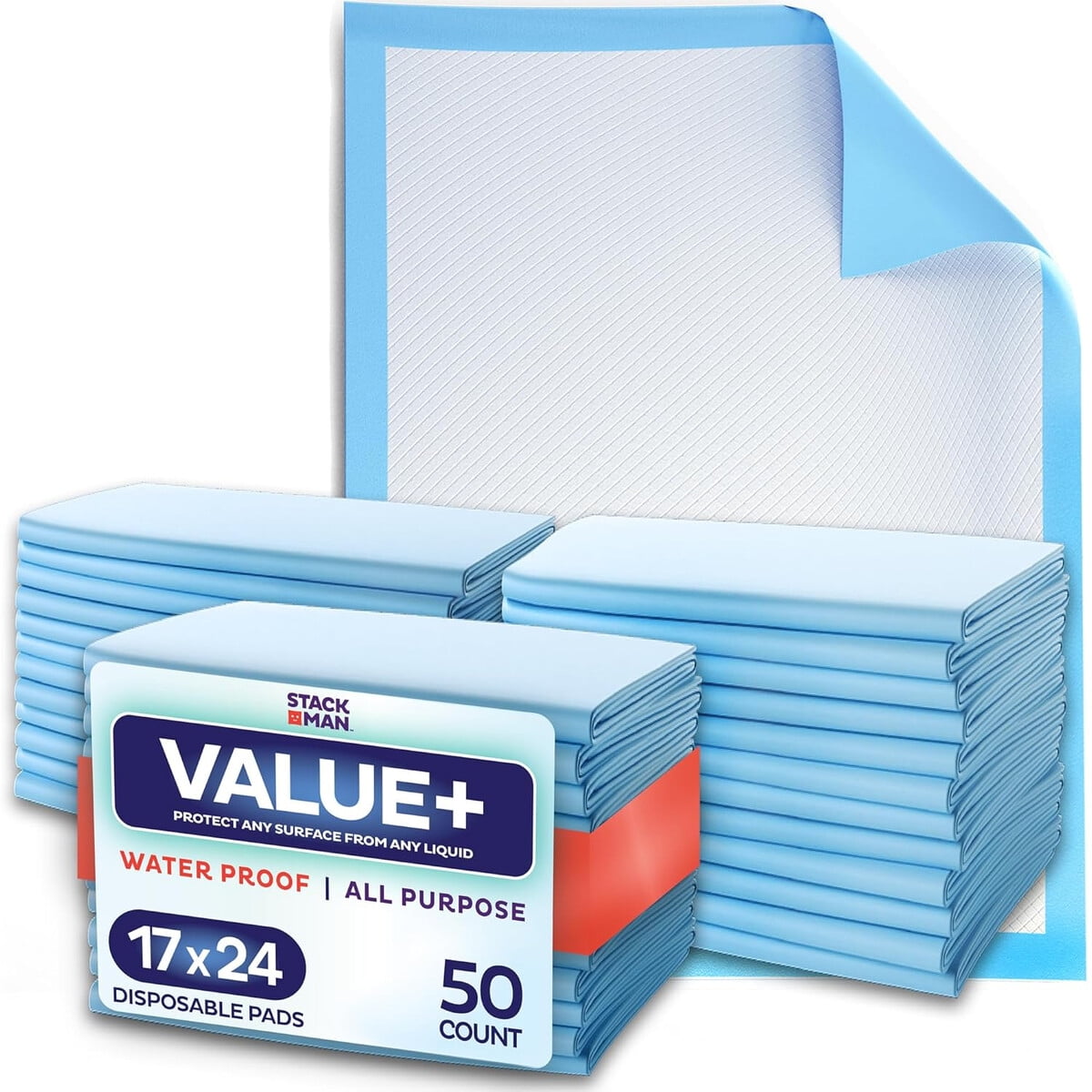 Vyseglobal - Protectores Desechables Cama 17x24cm 50 Unidades Absorbentes