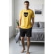 thumbnail image 1 of Pijama Hombre Estampado Mask amarillo XL, 1 of 8