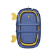 thumbnail image 2 of Bañera Tina Bebé Plegable Malla Reforzada Cangrejo 20 L Azul, 2 of 3