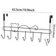 thumbnail image 3 of 1pc 7-Hook Over-Door Organizer for Clothing, Towels, and Accessories - Convenient and Space-Saving Bathroom and Bedroom Rack, 3 of 4