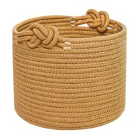 Bothyi - Puntada De Canasta Tejida Pequeña Cuerda De Algodón Vacío Para Juguetes Para Mascotas De Apartamento De Maceta De Planta Marrón