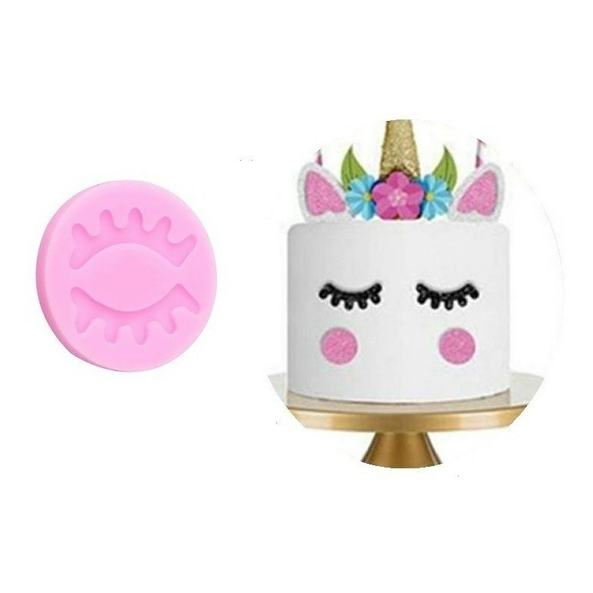 Genérico - Molde De Silicona Molde Pestañas Molde Fondant Pestañas