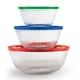 thumbnail image 1 of Juego de 3 piezas de cuencos de vidrio Pyrex con tapas, 1 of 6