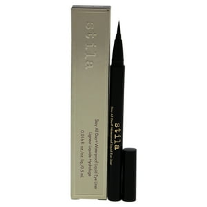 Stila - Delineador De Ojos Líquido Resistente Al Agua Stay All Day - Negro Intenso De Para Mujeres - Delineador De Ojos De 0,016 Oz