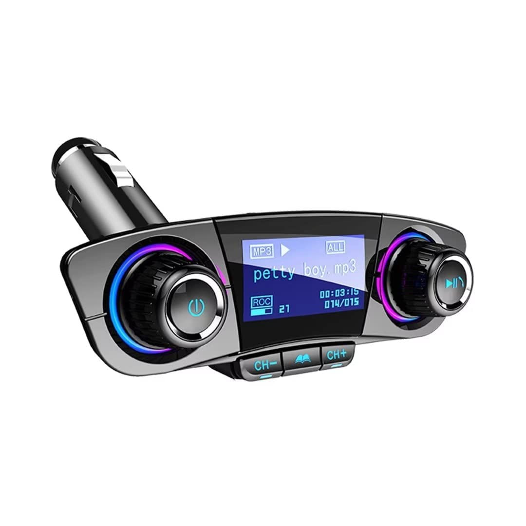 Disparo - Transmisor Fm Portátil Para Coche Música Mp3 Dual Usb 12-24v