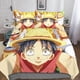 thumbnail image 1 of Juego de funda nórdica ONE PIECE, funda nórdica de 3 piezas con estampado 3D de Luffy Anime, juego de funda nórdica de microfibra suave para dormitorio, para adolescentes y adultos., 1 of 3