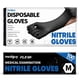 thumbnail image 1 of Guantes desechables Medguy de nitrilo negro, 4,5 mil, 100 unidades, 1 of 7