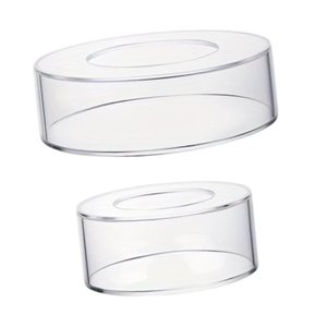 Magideal - Caja De Exhibición De Pastel De Pastel De Pastel Transparente Cilindro De Exhibición De Cilindro Transparente Decorativo Flylable Decoración De Sumini